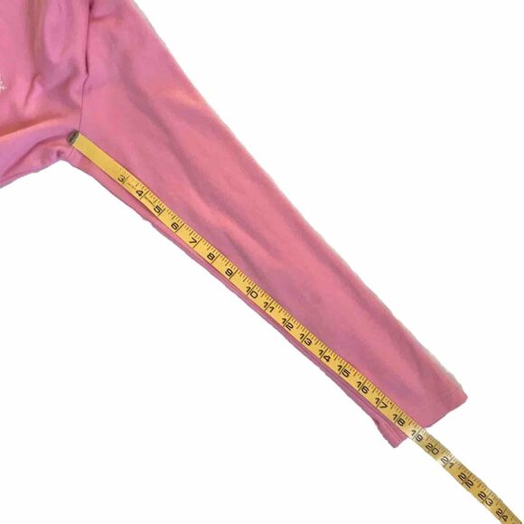 QUACKER FACTORY Top Large Pink Long Sleeve V-Neck Snowflakes SEQUINS EMBROIDERY - Picture 7 of 7